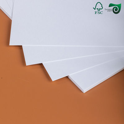 FSC Certified 160gsm  Bright Uncoated White Cardstock Ultra Smooth Cover Paper
