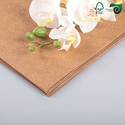 FSC 250gsm 350gsm Uncoated Brown Virgin Kraft Paper For Packaging Boxes