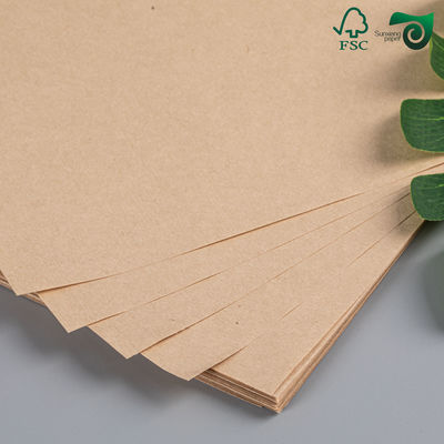 FSC Food Grade Brown Kraft Cardboard  230g 15gPE  350g 15gPE For Lunch Box Packaging