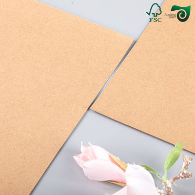FSC 0.3mm 0.7mm Light Brown Durable Reusable Kraft Tex Paper For Food Storage
