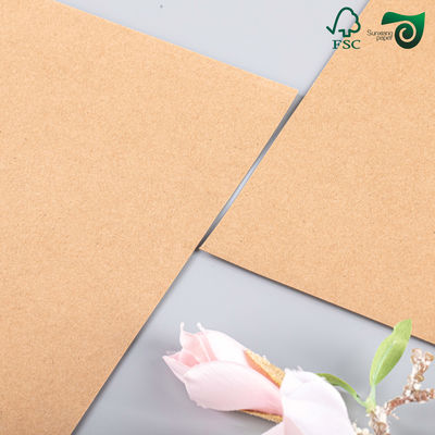 FSC 0.3mm 0.7mm Light Brown Durable Reusable Kraft Tex Paper For Food Storage
