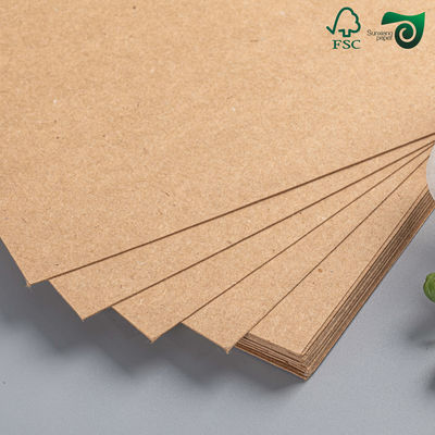 FSC Certified High Density Brown Kraft Paper Sheets 350gsm Food Packaging Specialized