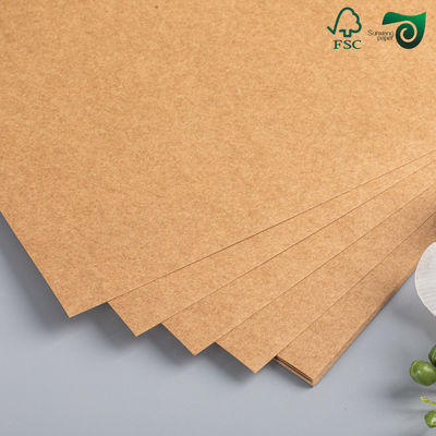 FSC Unbleached Kraft Paper 18g PE Coating For Superior Grease Resistance