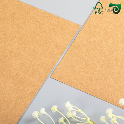 80g Natural Brown Kraft Wrapping Board Wet Strength Packaging FSC