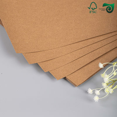 FSC 200GSM 300GSM Virgin Brown Kraft Paper 210mm 297mm For Crafts DIY Cards