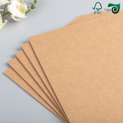 FSC 70cm 100cm 200gsm 400gsm Brown Kraft Board For Box Food Packaging