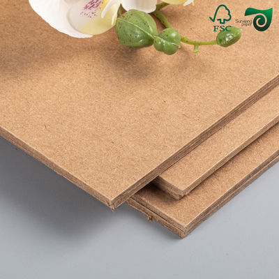 FSC Certified 350gsm 400gsm Food Safe Brown Kraft Cardboard Lunch Box Packaging Material
