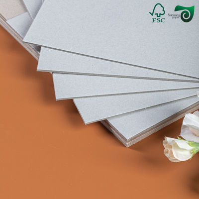 Double Faced Grey Card Board 0.5mm 4mm Thickness For Duplex Book Binding FSC