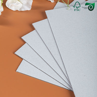 FSC Recycle Pulp 0.45 4.0mm High Stiffness Grey Board For Photo Frame Book Binding Board