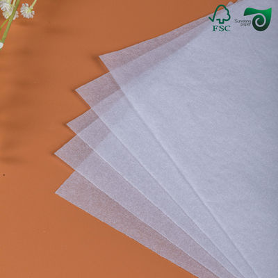 FSC 38gsm Food Grade White Greaseproof Paper Food Basket Liners For Sandwiches