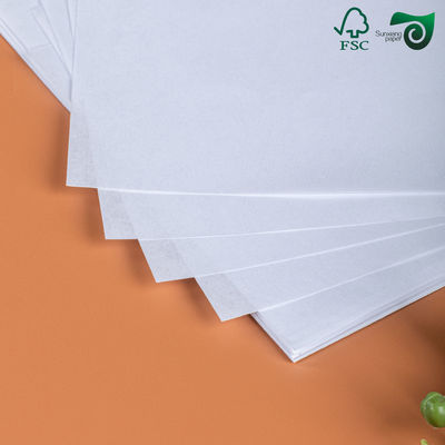 140um FSC Eco Friendly Oilproof White Stone Food Wrapping Paper For Fruit Storage