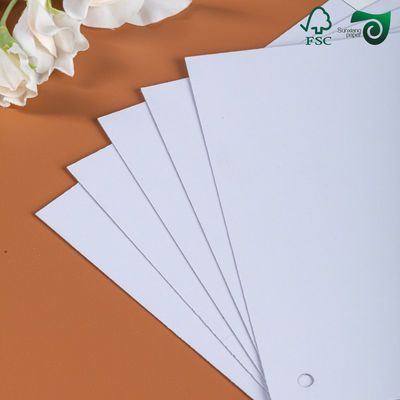 White Clay Coated Duplex Board Recycled Pulp Gray Back Board 0.3mm 2mm Thickness