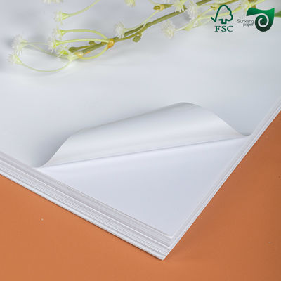 FSC Waterproof Glossy White PET Synthetic Paper  Tear Resistant Printable Sticker Sheet