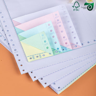 FSC Carbonless Copy Paper Sheets For Receipts Black Blue Image Options
