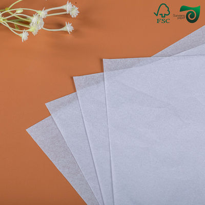 FSC 35gsm Grade 3 Food Grade White Greaseproof Paper Rolls Wrapping Paper White