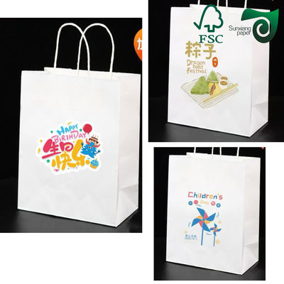 FSC Certified Food Safe White Kraft Paper 60gsm 8g PE Coating  Ideal For Bread Bags