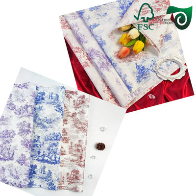 17gsm Lightweight 50cm 70cm Colorful Tissue Wrapping Paper For Fruit Packaging