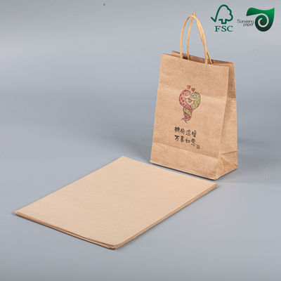 Brown Kraft Paper 90gsm Tear Resistant Shopping Bag Grade 70cm 100cm Rolls