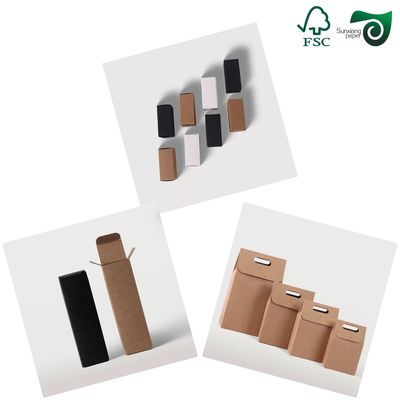 FSC Certified Food Safe Brown Kraft Cardboard  400gsm For Food Packaging Cartons