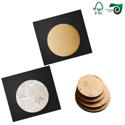 FSC PFAS Free 50gsm Yellow Brown Silicone Baking Parchment Paper Food Packaging Grade