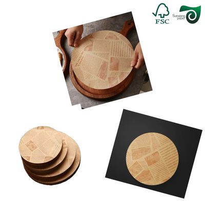 FSC Certified 45gsm One Side Glossy MG Brown Kraft Paper Food Grade Wrapping Packaging