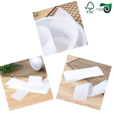 FSC Certified 55gsm  Silicone Coated Greaseproof Baking Paper Brown White Food-Grade