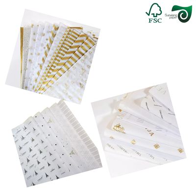 FSC Recyclable 28gsm White Food Grade Wrapping Paper For Straws  Cutlery Purity Virgin Wood Pulp