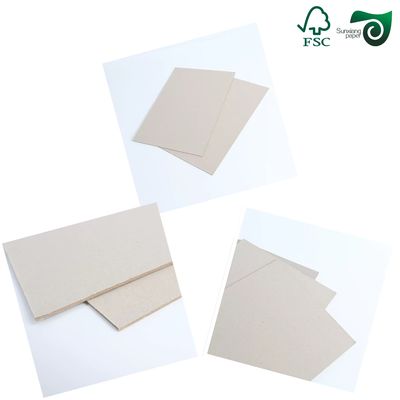 FSC Eco Friendly  High Hardness Strong Grey Chipboard Sheets For Book Binding