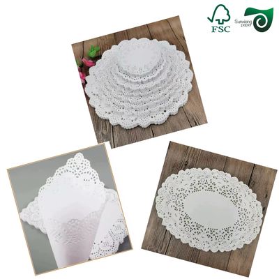 FSC Grade 3 Food Tray Liner Paper 35gsm 40gsm Grease Resistant Paper