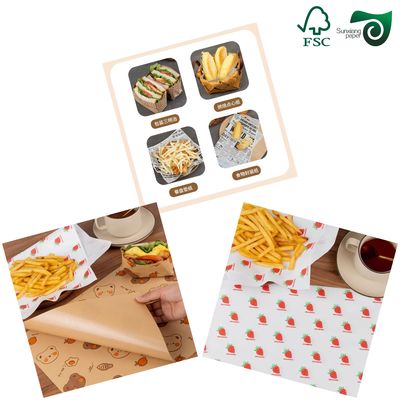 FSC 17gsm 40gsm White Translucent Paper For Wrapping Oil Resistant Air Permeable