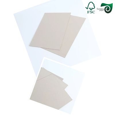 FSC 1250gsm 1500gsm Arch Laminated Grey Board For Folders 615mm  860mm