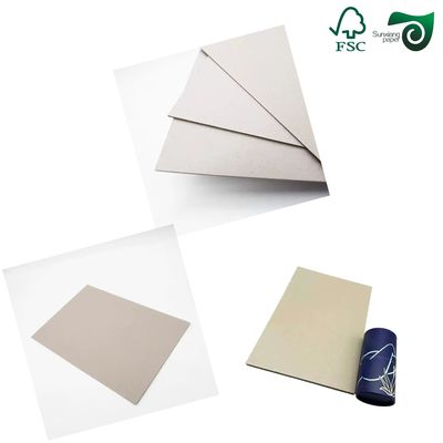 FSC Customized 3mm 2mm 1mm Grey Cardboard Sheets For Making Display Boards