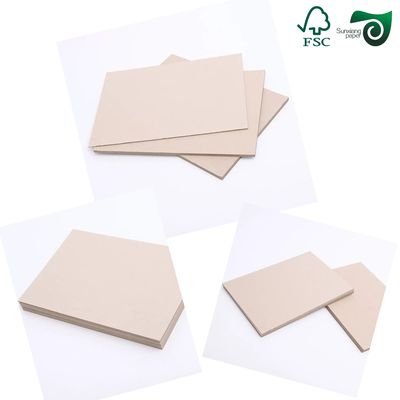 FSC Customized 3mm 2mm 1mm Grey Cardboard Sheets For Making Display Boards