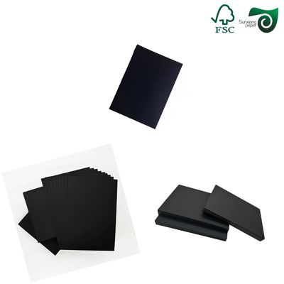 FSC Certified Fold Resistant Black Chipboard  160gsm 180gsm  Ideal For Book Covers