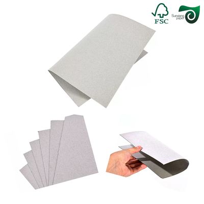 1mm 1000 Micron Gray Book Binding Board Backing FSC For Packaging Grey Board Black