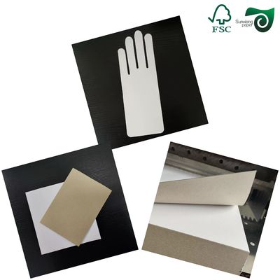 FSC 1250gsm 1500gsm Arch Laminated Grey Board For Folders 615mm  860mm