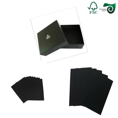 400gsm 450gsm Double Sided Deep Black Paper 610mm 860mm Matte Black Cardstock