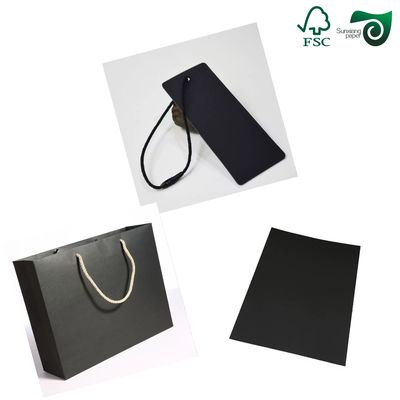 FSC 400gsm Black Cardboard Liner Sheet 70cm 100CM For Gift Boxes