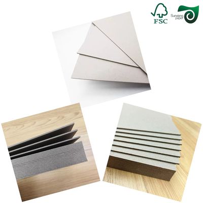 Double Faced Grey Card Board 0.5mm 4mm Thickness For Duplex Book Binding FSC