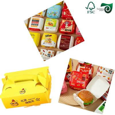 FSC 210g 220g 230g Food Grade White Oilproof Paper  For Hamburgers   Oily Foods