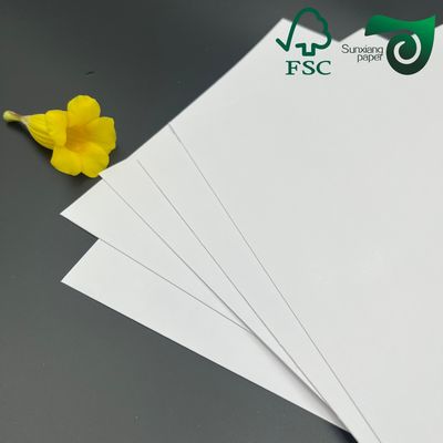 FSC 400g C1S Glossy Coated White FBB Folding Box Board High Stiffness Recyclable