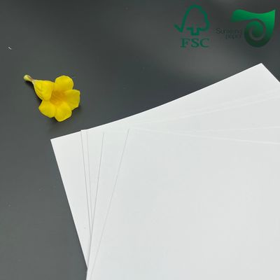High Bulk White C2S Coated Board  300gsm Double Side Coated High Glossy White Paperboard