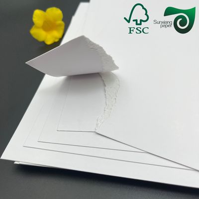 High Bulk White C2S Coated Board  300gsm Double Side Coated High Glossy White Paperboard