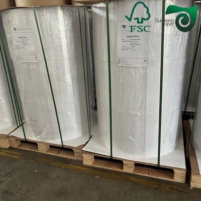 FSC 270gsm Coated White Top Kraft Back Board Food Grade For Takeaway Boxes