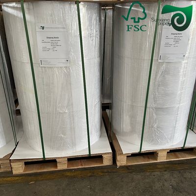 FSC 180gsm C2S Glossy Coated Paper High Ink Absorption Smooth Surface