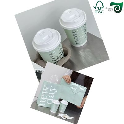 FSC 210gsm Strong Extensibility White Cup Stock Paper Food Grade For Paper Cup Making