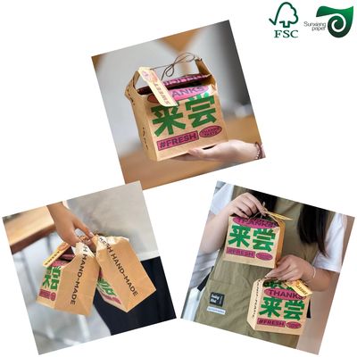 FSC Certified Natural Kraft Paper 100gsm 90gsm Premium Solution For Grocery Bags Packaging