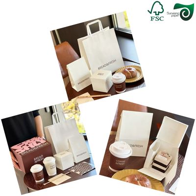 FSC Certified Virgin White Kraft Paper Rolls 24" 35"  150gsm 170gsm 190gsm  For Paper Bags