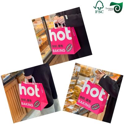 FSC Food Safe White Kraft Paper For Bag Making Ultra Strong Tearproof All Wood Pulp