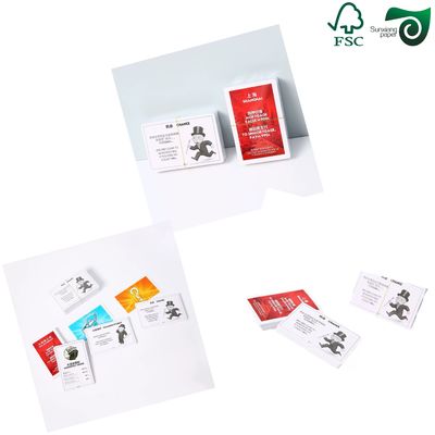 FSC Blue Core Playing Card Stock 275GSM 300GSM  Glossy Surface For Printing